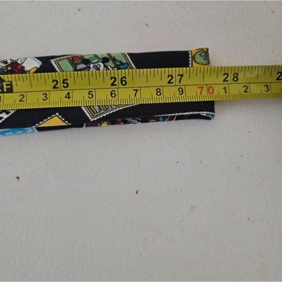 Balancine Disney Mickey Mouse Stamps Around the World Print Silk Necktie - Picture 4 of 7